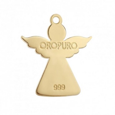 Ciondolo Angelo Oro Puro in Oro giallo