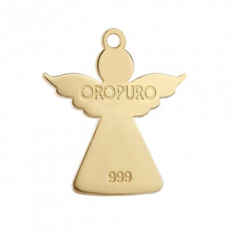 Ciondolo Angelo Oro Puro in Oro giallo