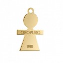 Ciondolo Bimba Oro Puro in Oro giallo