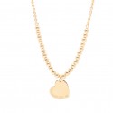 Collana  Donna Cuore Puro Cuore in Argento Placcato Oro Giallo