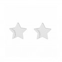 Orecchini a Lobo Donna Cuore Puro Stella in Argento 15mm