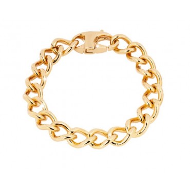 Bracciale Maglia Rotonda Donna Rebecca Groumette in Argento Bronzo Placcato Oro