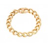 Bracciale Maglia Rotonda Donna Rebecca Groumette in Argento Bronzo Placcato Oro