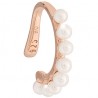 Ear Cuff Donna Rebecca Golden Ear in Argento Placcato Oro Rosa con Pietre Bianche