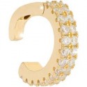 Ear Cuff Donna Rebecca Golden Ear in Argento Placcato Oro Giallo con Zirconi