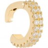 Ear Cuff Donna Rebecca Golden Ear in Argento Placcato Oro Giallo con Zirconi