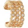 Ear Cuff Donna Rebecca Golden Ear in Argento Placcato Oro Giallo con Zirconi