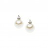 Orecchini Comete Gioielli Easy Basic In Oro Bianco Con Diamanti E Perle Orp 664