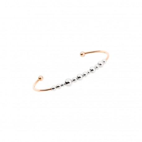 Bracciale Cuff  Donna Dodo Bollicine in Oro Rosa e ArgentoDBC1000BOLLI0009A