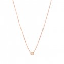 Choker Donna Dodo Bollicine in Oro Rosa con Diamante 0,06 Ct