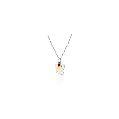Collana Donna Angelo Roberto Giannotti in Argento e Cuore Placcato Oro Giallo