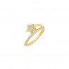 Anello Stella  Lauren P. Jewels in Argento Placcato Oro Giallo con Zirconi