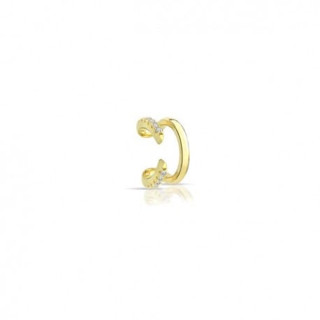 Earcuff Pavè  Lauren P. Jewels in Argento Placcato Oro Giallo con Zirconi