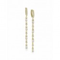 Orecchini con Groumette  Lauren P. Jewels in Argento Placcato Oro Giallo con Zirconi
