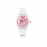 Orologio IAM   Al quarzo cassa da 36mm Trasparente in Policabonato quadrante Rosa cinturino in Silicone