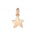 Ciondolo Stella in oro rosa 9 kt