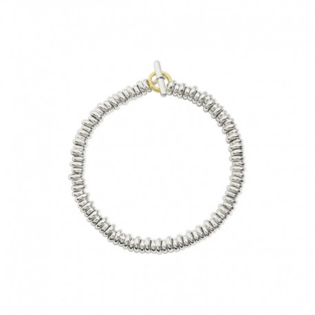 Bracciale donna DoDo in Argento con Rondelle e Ago e anello brisè in oro