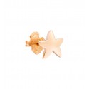 Orecchino Singolo Donna a lobo Stella in  Oro Rosa 9ct(il prezzo è per singolo orecchino)
