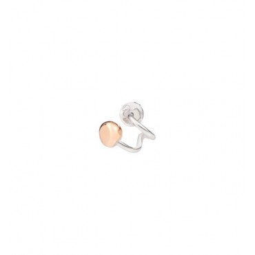 Orecchino Sinistro Donna DoDo Pepita in  Argento e oro rosa