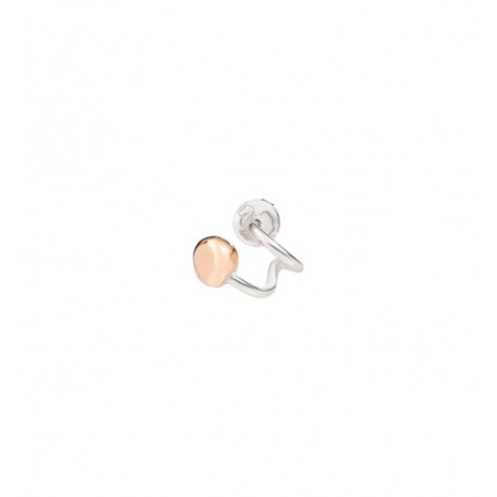 Orecchino Sinistro Donna DoDo Pepita in  Argento e oro rosa