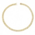 Choker Groumette  Lauren P. Jewels in Argento Placcato Oro Giallo con Zirconi