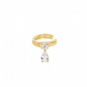Earcuff Goccia  Lauren P. Jewels in Argento Placcato Oro Giallo con Zircone