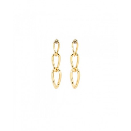 Orecchini Maglia Rotonda Donna Rebecca Groumette in Argento Bronzo Placcato Oro