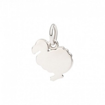 Charm donna DoDo in Oro Bianco Ciondolo Dodo Sono il tuo dodo -  DMDOPOB