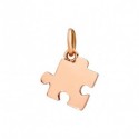Ciondolo  Dodo Puzzle Versione Sinistra in Oro rosa