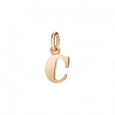 Lettera C Ciondolo in Oro Rosa 9Kt - DoDo