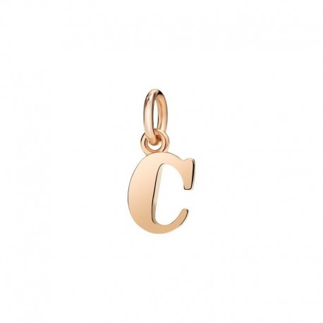 Lettera C Ciondolo in Oro Rosa 9Kt - DoDo