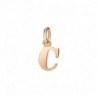 Lettera C Ciondolo in Oro Rosa 9Kt - DoDo