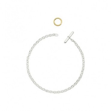 Bracciale Dodo in argento e anello brisé in oro giallo 18 kt.