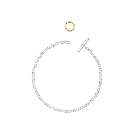 Bracciale Dodo in argento e anello brisé in oro giallo 18 kt.