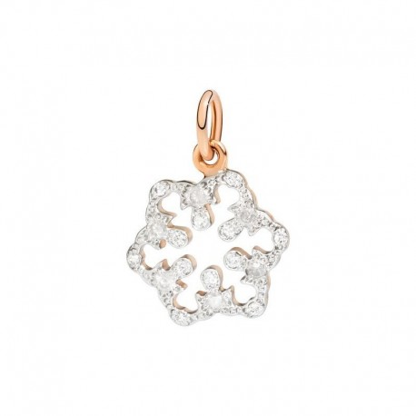 Fiocco di Neve DoDo in Oro Rosa 9Kt e Diamanti Icy