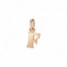Lettera F Ciondolo in Oro Rosa 9Kt - DoDo