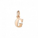 Lettera G Ciondolo in Oro Rosa 9Kt - DoDo