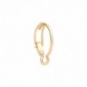 Orecchino a Cerchio in Oro Giallo 18 Kt  Larghezza 1,2 cm - Altezza 1,45 cm PORTA CHARM