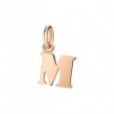 Ciondolo Lettera M in Oro Rosa 9 Kt- DoDo