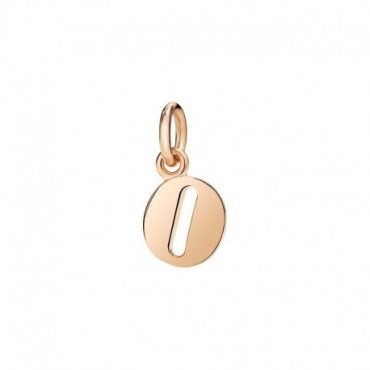 Lettera O Ciondolo in Oro Rosa 9Kt - DoDo