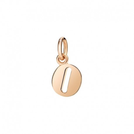 Lettera O Ciondolo in Oro Rosa 9Kt - DoDo