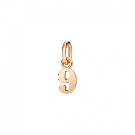 Numero 9 Ciondolo in Oro Rosa 9Kt - DoDo