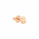Orecchino donna DoDo in Oro Rosa Ciondolo Mini Quadrifoglio Uno su mille