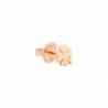 Orecchino donna DoDo in Oro Rosa Ciondolo Mini Quadrifoglio Uno su mille