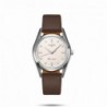 Orologio Longines Orologio  Longines Silver Arrow Automatico cassa da 38.50mm in Acciaio quadrante Argento cinturino in Pelle