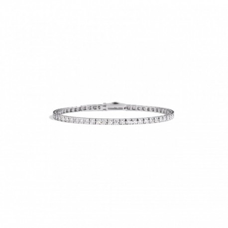 Bracciale Tennis Recarlo Collezione Face Cube in Oro 750 - T39SE884/D-18