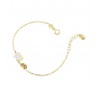 Bracciale Unicorno e Arcobaleno smaltato le Bebè Toys in  Oro Giallo