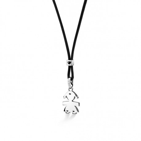 Ciondolo Bimba Donna Le Bebè I Cuccioli in  Oro Bianco