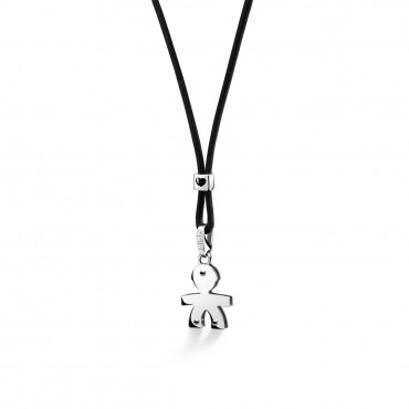 Ciondolo Bimbo  Donna Le Bebè I Cuccioli in  Oro Bianco