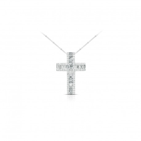 Collana Croce Donna Gianni Carità IN ORO BIANCO CRF872/OB